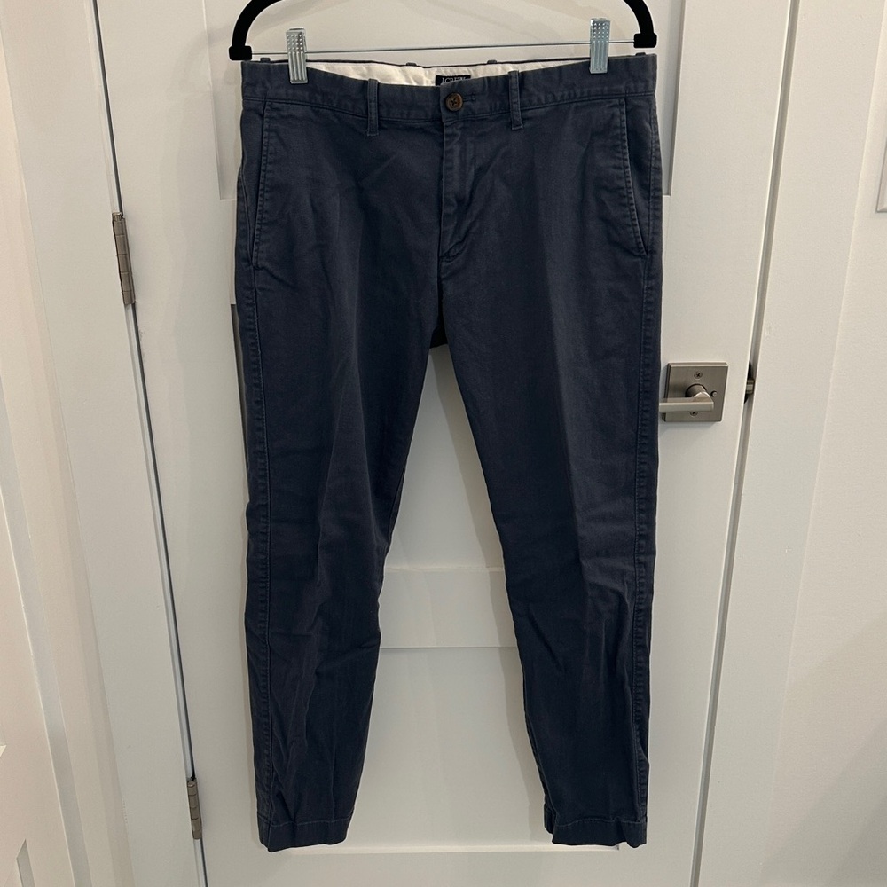 J. Crew Men's Dark Blue Chinos